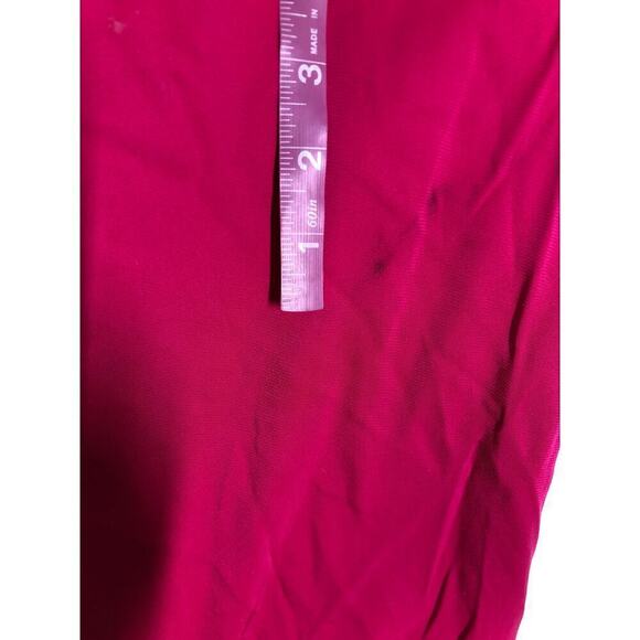 Emilia George Lauren Maternity Dress Off-Shoulder Cocktail Midi Rasberry Pink XS - Picture 7 of 12